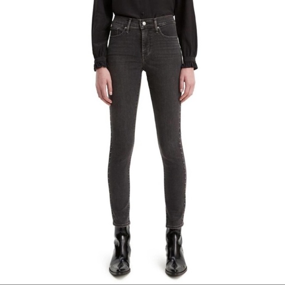 LEVI'S 311 Black Shaping Skinny Denim Jeans‎ Sz 31 - Picture 1 of 4